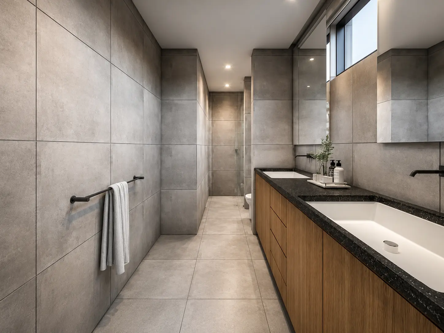 Modern Ensuite Bathroom Interior - Architecture Visualization visualization screenshot 1